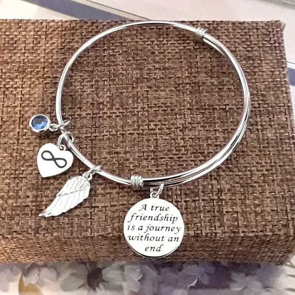 NEW Sterling True Friendship Charm Bracelet - Picture 7 of 8